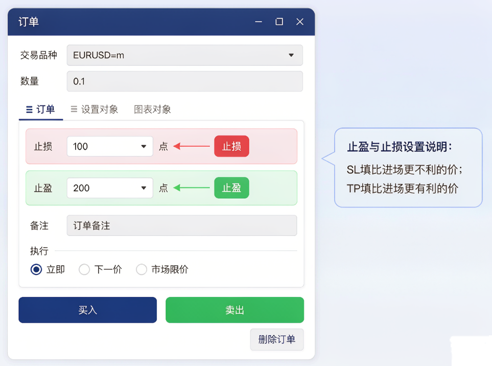 MT5止损止盈怎么设置